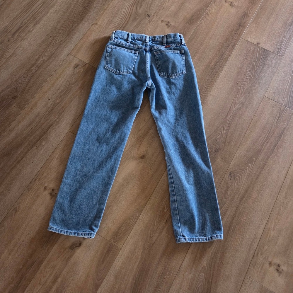 Rustl Regular Fit Straight Leg Blue Jeans 30x30 Medium Wash Cotton - Picture 4 of 7